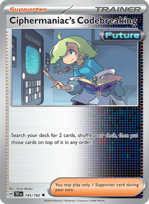 Ciphermaniac's Codebreaking Pokemon card from Temporal Forces