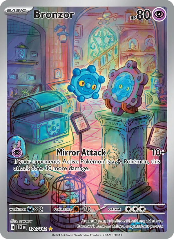 Bronzor Pokemon card from Temporal Forces