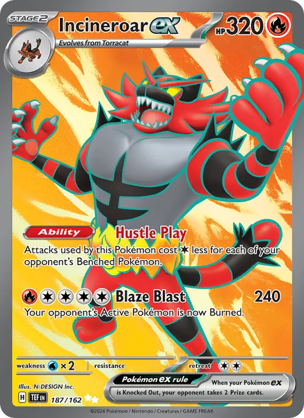 Incineroar ex from sv05