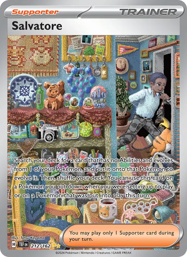 Salvatore Pokemon card from Temporal Forces