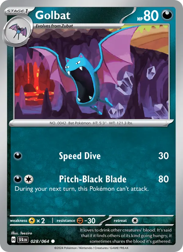 Golbat Pokemon card from Shrouded Fable