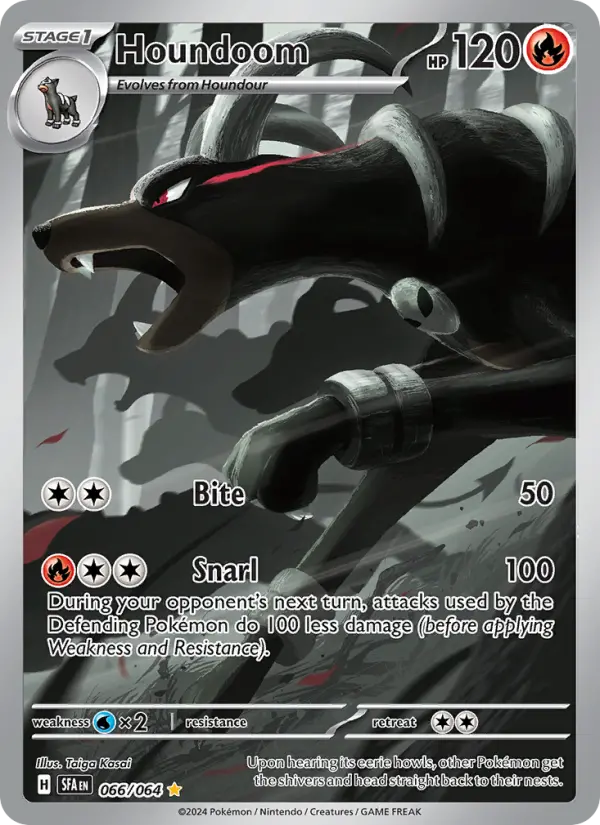 Houndoom Pokemon card from Shrouded Fable