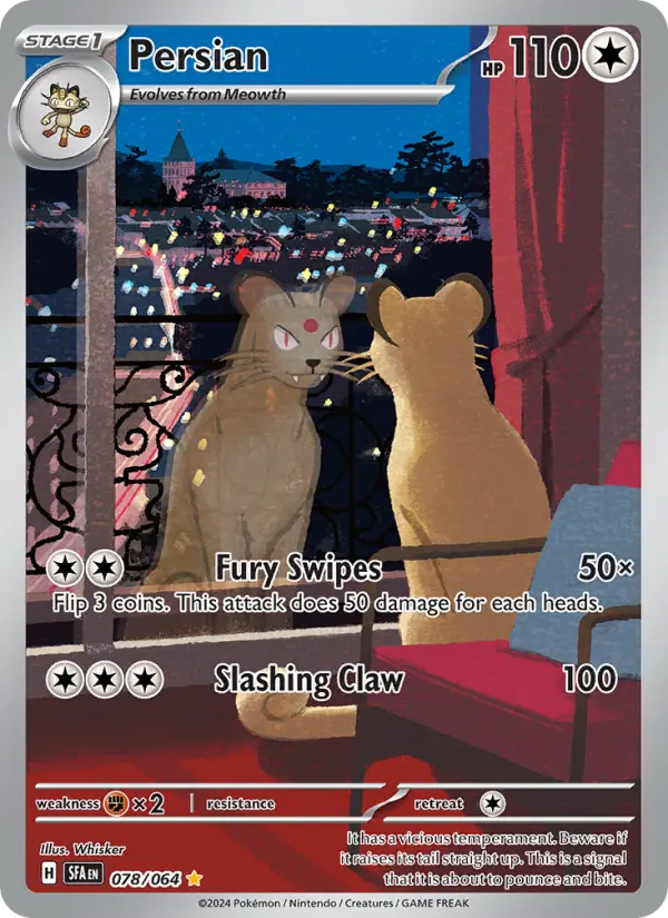 Persian Pokemon card from Shrouded Fable