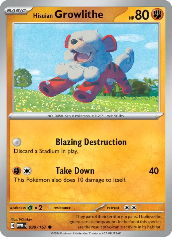 Hisuian Growlithe from sv06