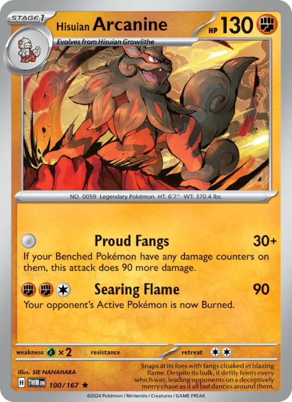 Hisuian Arcanine from sv06