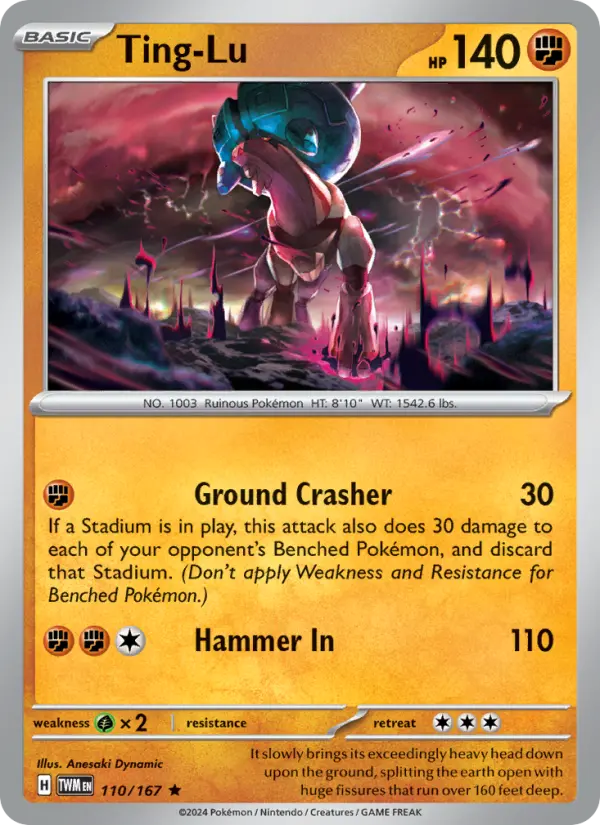 Ting-Lu Pokemon card from Twilight Masquerade