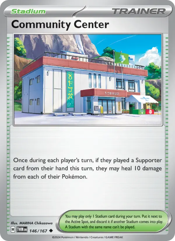 Community Center Pokemon card from Twilight Masquerade