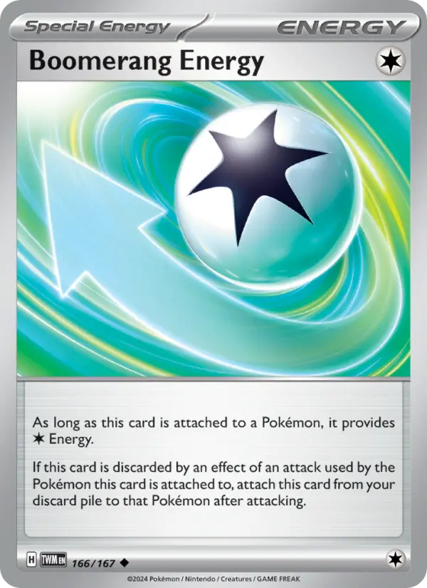 Boomerang Energy Pokemon card from Twilight Masquerade