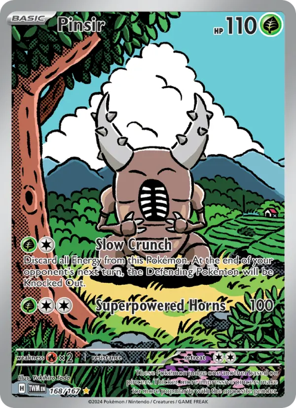 Pinsir Pokemon card from Twilight Masquerade