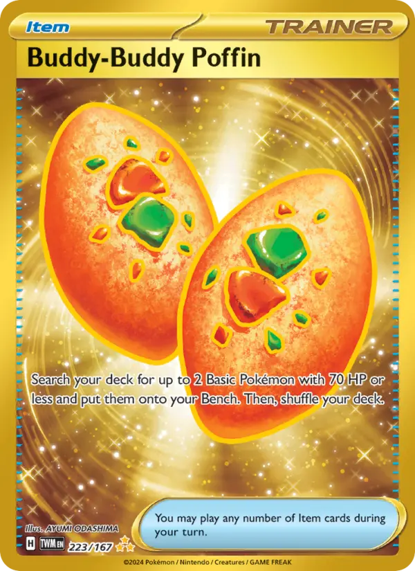 Buddy-Buddy Poffin Pokemon card from Twilight Masquerade