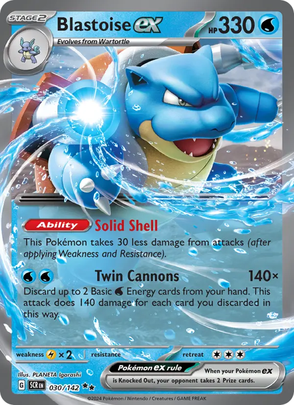 Blastoise ex from sv07