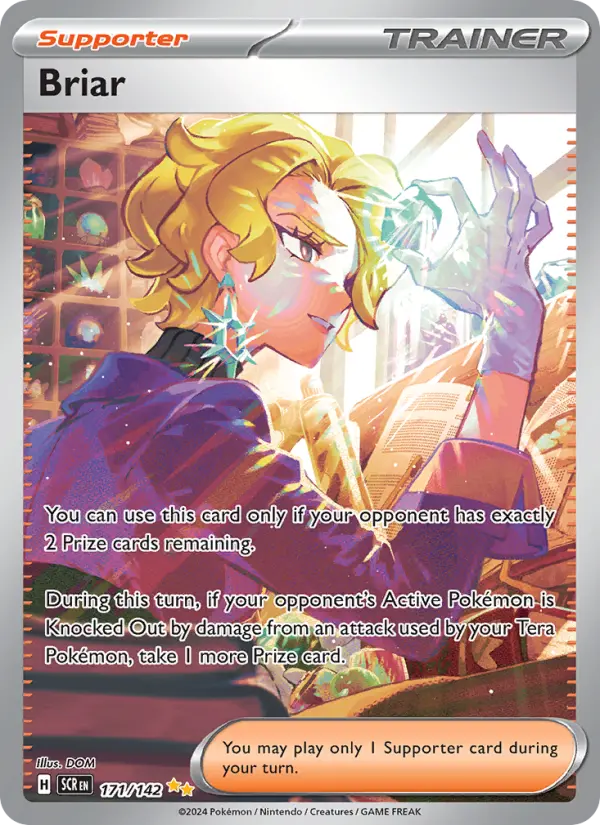Briar Pokemon card from Stellar Crown