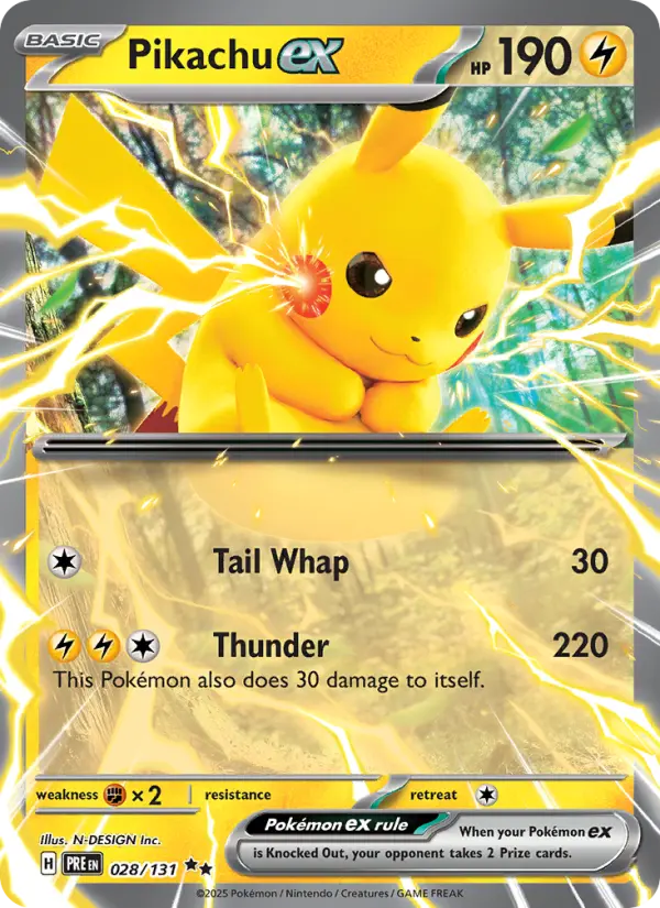 Pikachu ex from sv08.5
