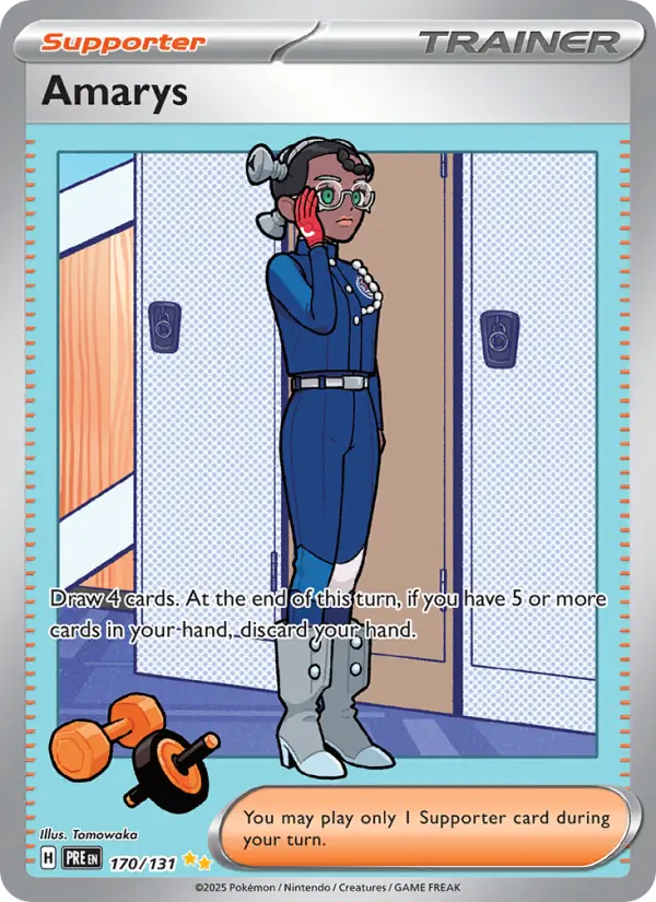 Amarys Pokemon card from Prismatic Evolutions