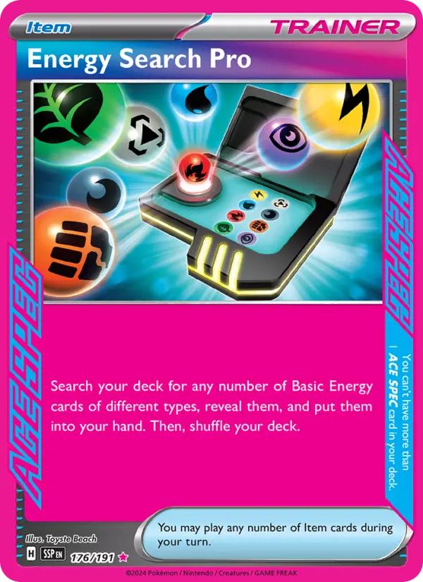 Energy Search Pro Pokemon card from Surging Sparks
