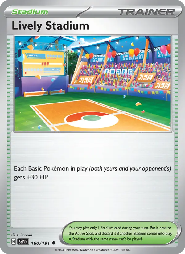 Lively Stadium Pokemon card from Surging Sparks