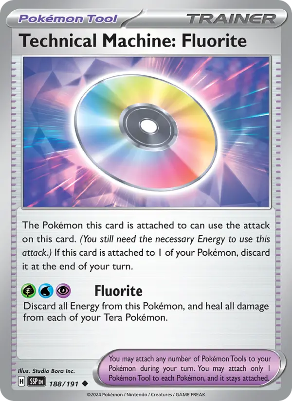 Technical Machine: Fluorite Pokemon card from Surging Sparks