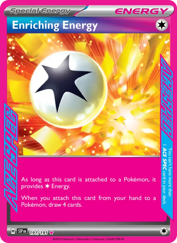 Enriching Energy Pokemon card from Surging Sparks