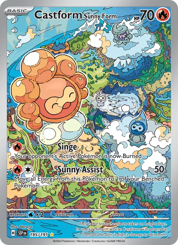Castform Sunny Form from sv08