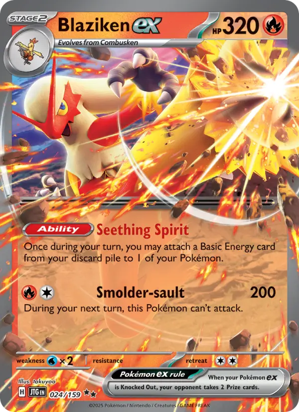 Blaziken ex from sv09