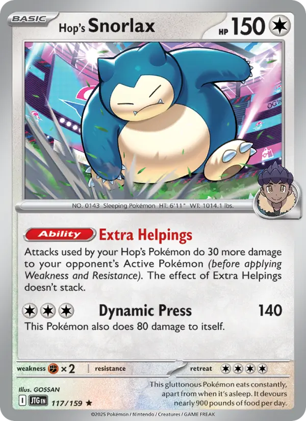 Hop's Snorlax from sv09