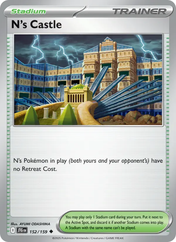 N's Castle Pokemon card from Journey Together