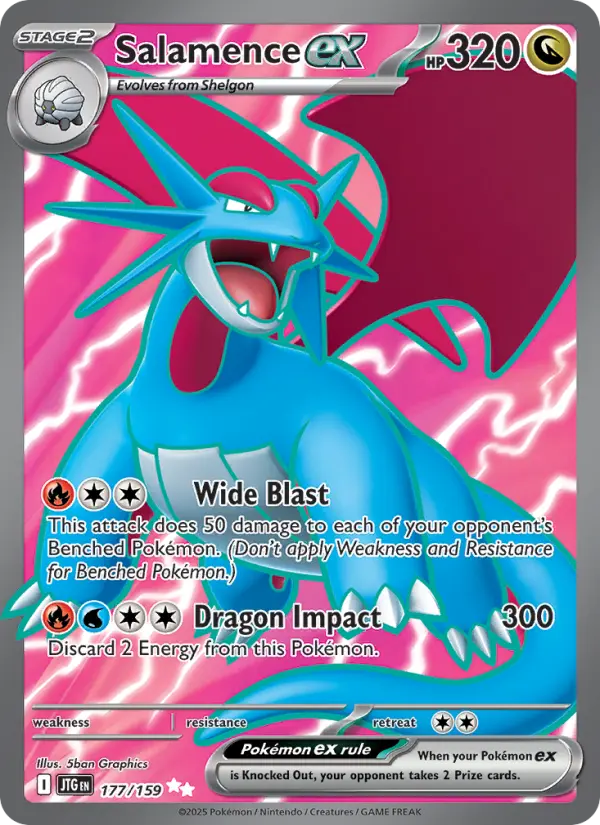 Salamence ex from sv09