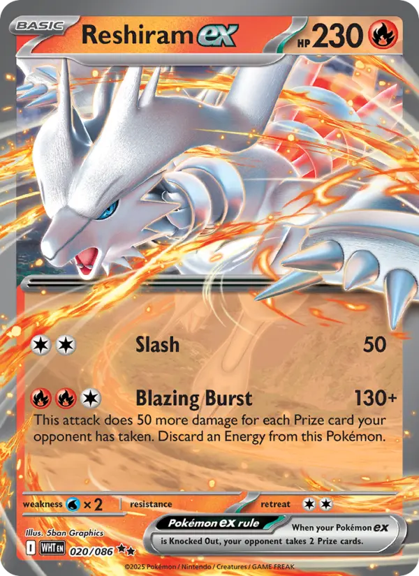 Reshiram ex from sv10.5w