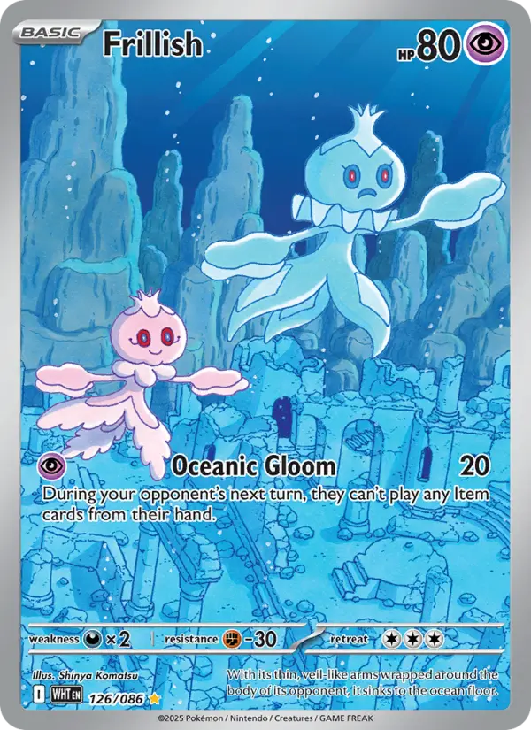 Frillish Pokemon card from White Flare
