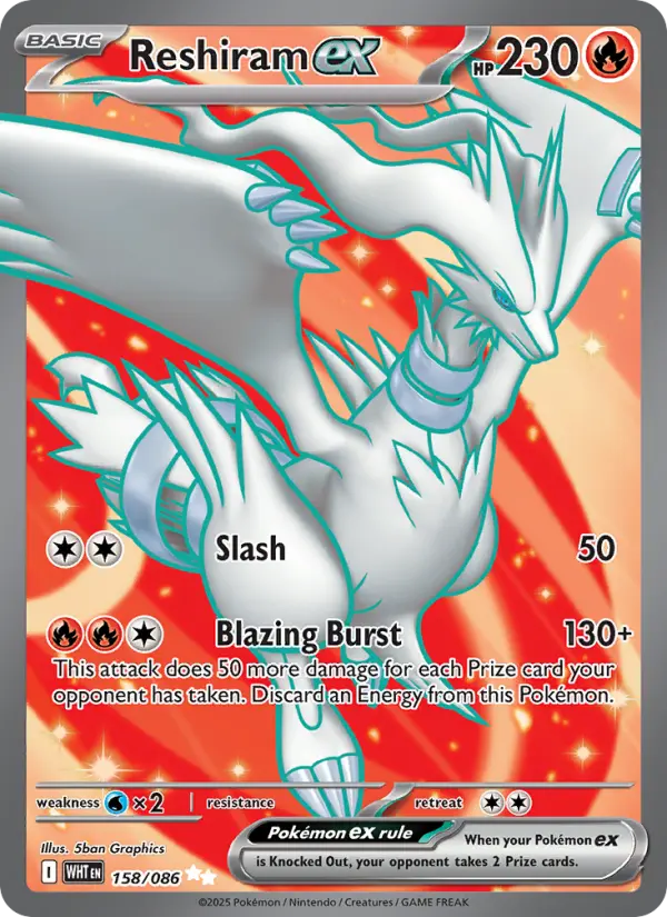 Reshiram ex from sv10.5w