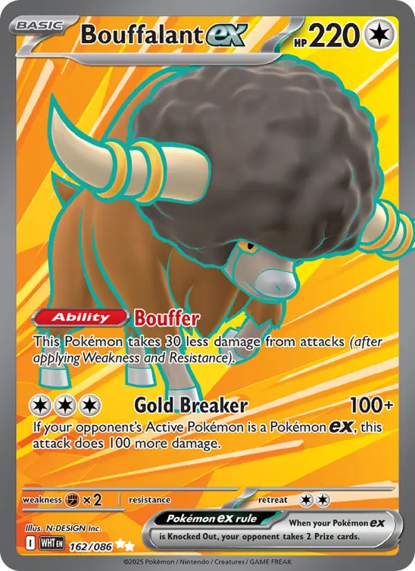 Bouffalant ex Pokemon card from White Flare