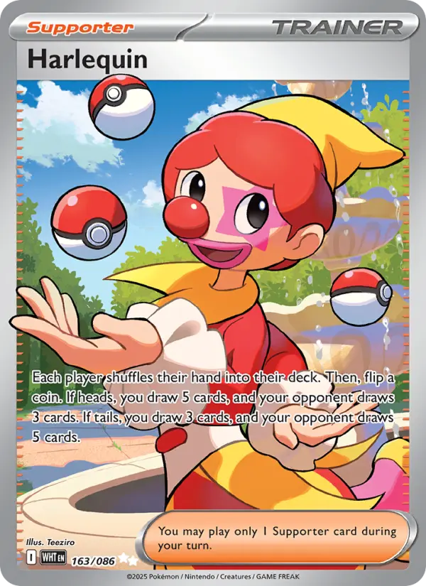Harlequin Pokemon card from White Flare