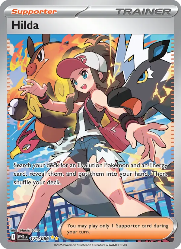 Hilda Pokemon card from White Flare
