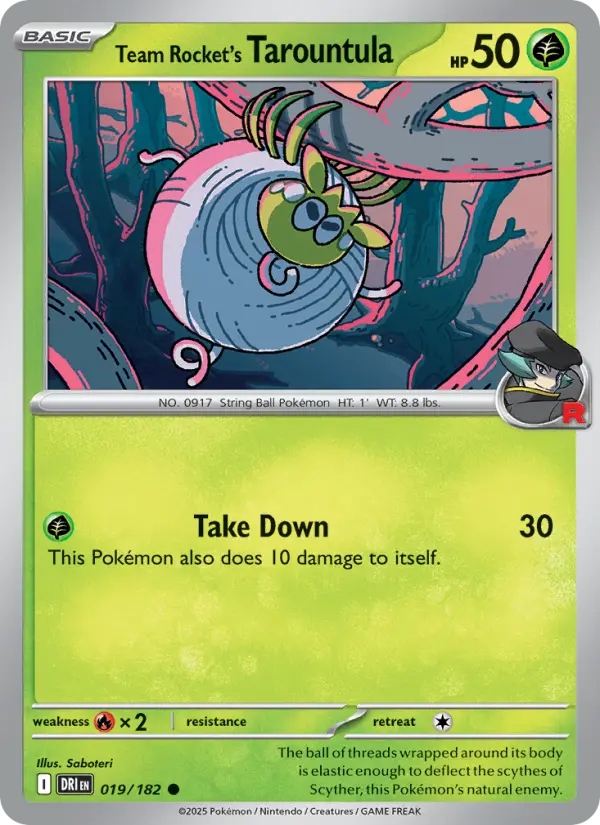 Team Rocket's Tarountula from sv10