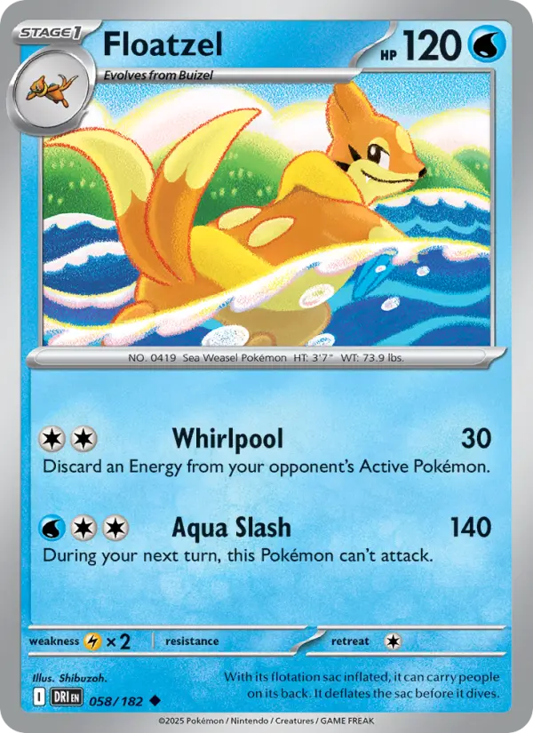 Floatzel from sv10