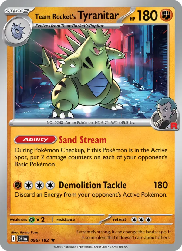 Team Rocket's Tyranitar from sv10