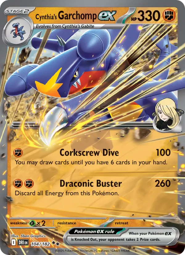 Cynthia's Garchomp ex from sv10