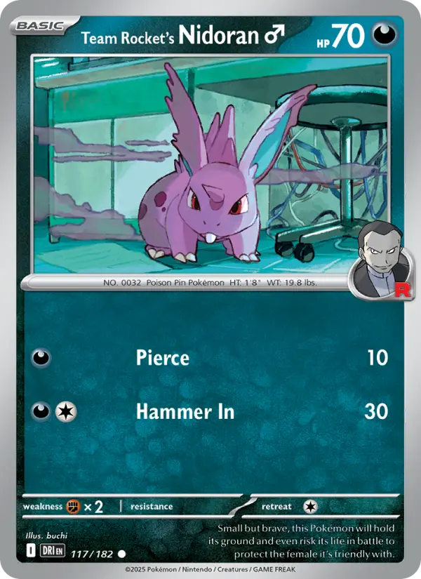 Team Rocket's Nidoran♂ from sv10