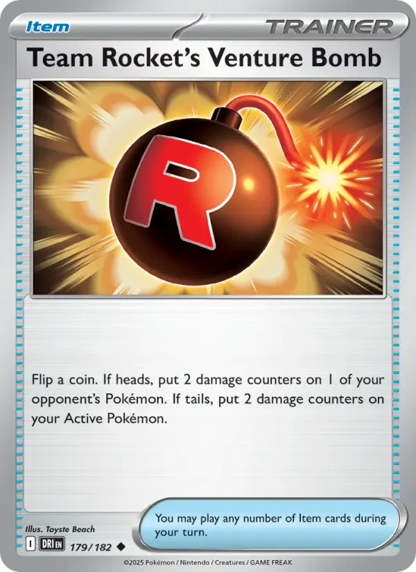Team Rocket's Venture Bomb from sv10