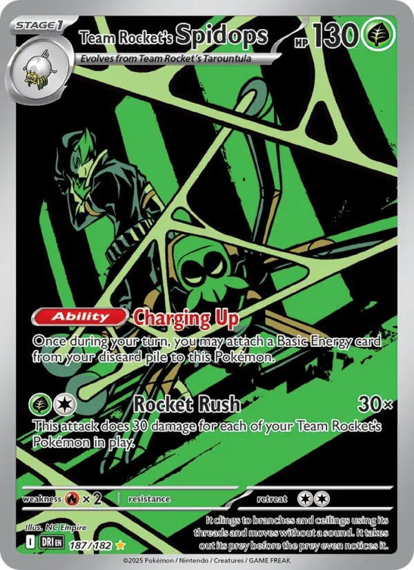 Team Rocket's Spidops from sv10