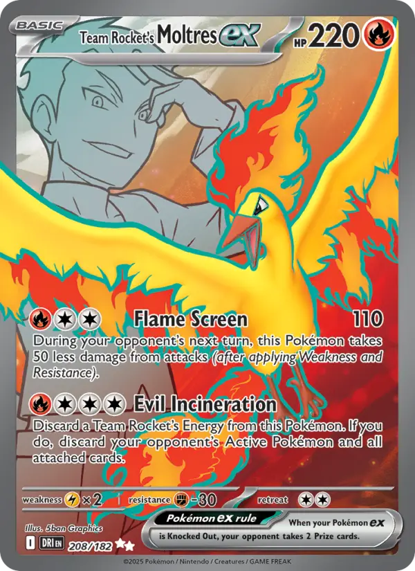 Team Rocket's Moltres ex from sv10
