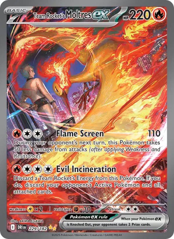 Team Rocket's Moltres ex from sv10