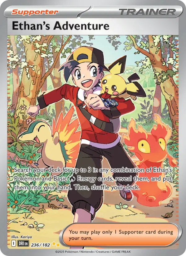 Ethan's Adventure Pokemon card from Destined Rivals