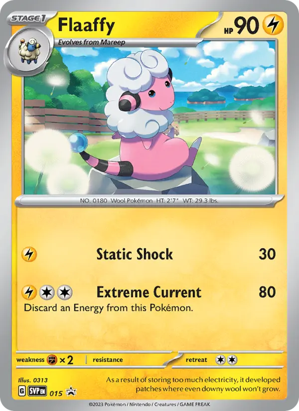 Flaaffy Pokemon card from SVP Black Star Promos