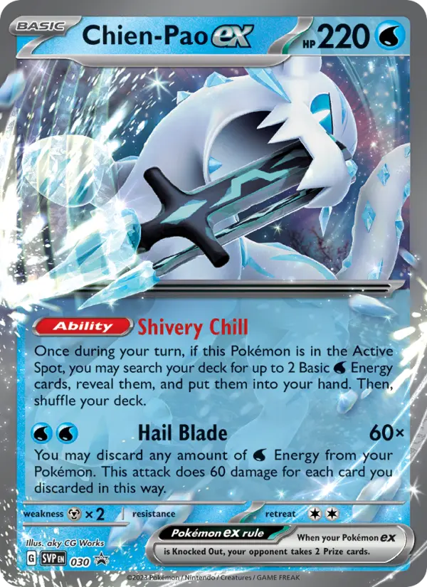 Chien-Pao ex Pokemon card from SVP Black Star Promos