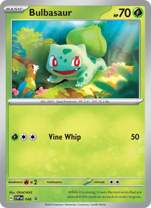 Bulbasaur Pokemon card from SVP Black Star Promos