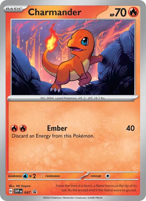 Charmander Pokemon card from SVP Black Star Promos