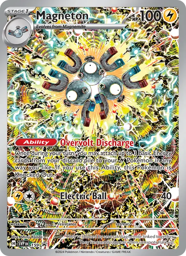 Magneton Pokemon card from SVP Black Star Promos