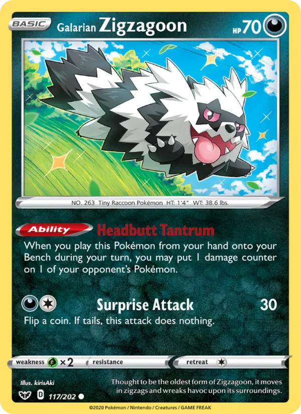 Galarian Zigzagoon from swsh1