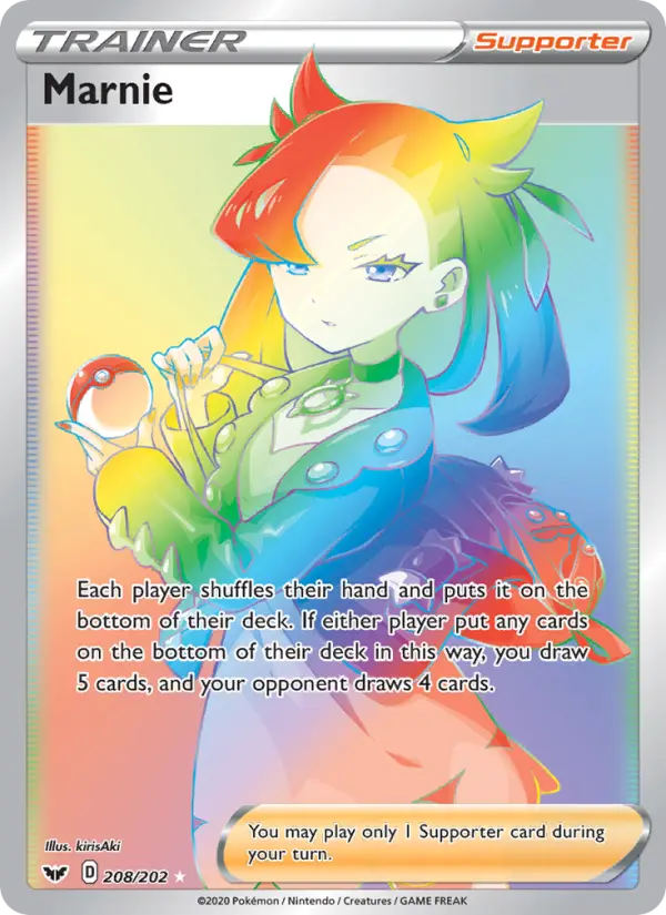 Marnie Pokemon card from Sword & Shield